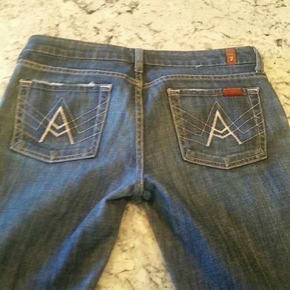 7 for all Mankind A Pocket Jeans Bootcut EUC 29 C2 - Picture 5 of 8